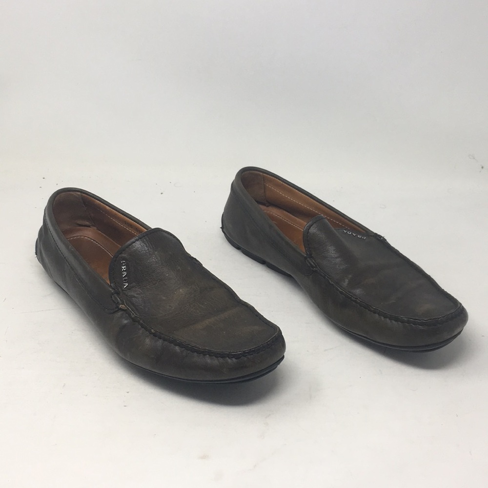 Men’s Prada shoes 10 1/2 leather loafer drivers